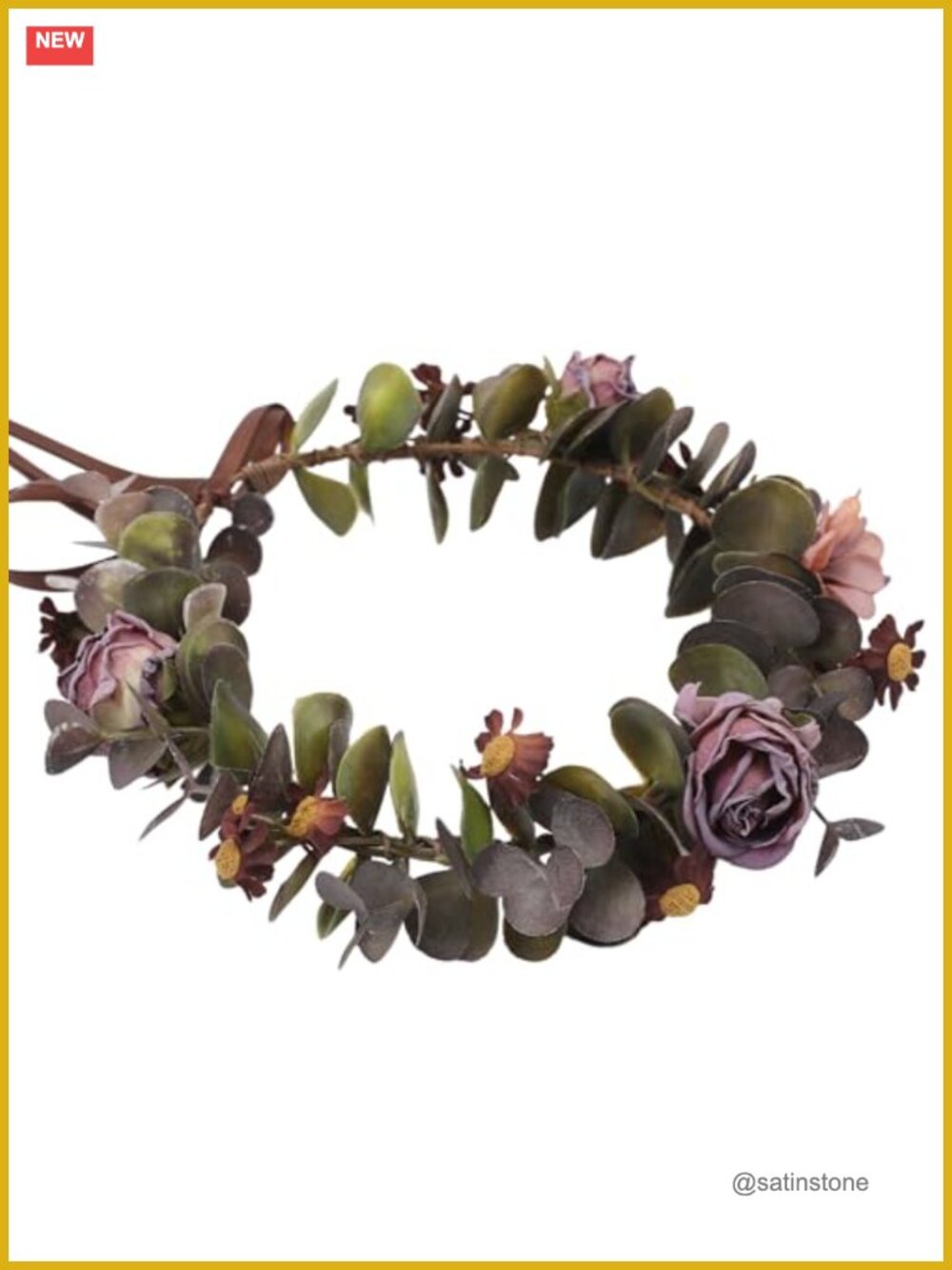 Handmade Adjustable Floral Headband Fairy Flower Crown for Women